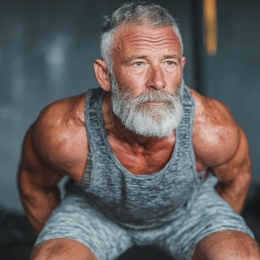 Активні літні люди займаються фітнесом